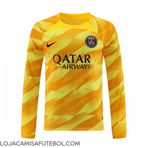 Camisa de Futebol Paris Saint-Germain Goleiro Equipamento Alternativo 2023-24 Manga Comprida